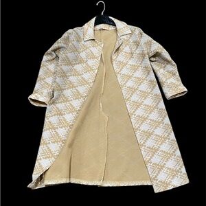 Custom Vintage Inspired Topper Coat-Women's Size:
M/L-Color: Cream/Tan